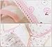 TANZKY® Women's Comfort Nursing Underwear Front Button Wirefree Bra (L, Pink Apple Pattern)
