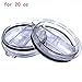 2 Pack -20 oz Splash resistant lid fits for RTIC YETI Tumbler for RTIC Splash of Lid-yeti lid spill proof , Works Perfect for 20oz tumber lid