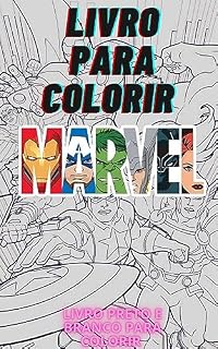 Livro Livro para colorir marvel