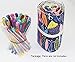 Hz.Codelo Canvas 60 Gel Ink Pens Wrap Roll Case, Travel Pen Colored Pencils Organizer Pouch Holder for Ultra Fine Permanent Markers, Multi-Purpose (PENS are NOT Included)-Fishzoo