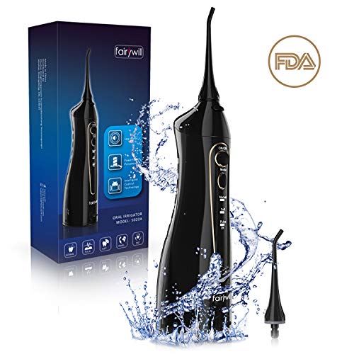 Cordless Water Flosser Oral Irrigator - Fairywill Professional Rechargable Portable Dental Water Jet For Braces and Orthodontic Cleaning, Travel and Home Use Cordless Water Flosser Oral Irrigator - Fairywill Professional Rechargable Portable Dental Water Jet For Braces and Orthodontic Cleaning, Travel and Home Use