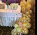 Eshanmu 100 pcs 12 inch Gold Pearl Latex Balloon