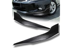 HK5 EPARTS Carbon Fiber Look PU Front Bumper Lip Splitter Bumper Spoiler Apron Protector Fit For 2011 2012 Honda Accord 4 Door Sedan