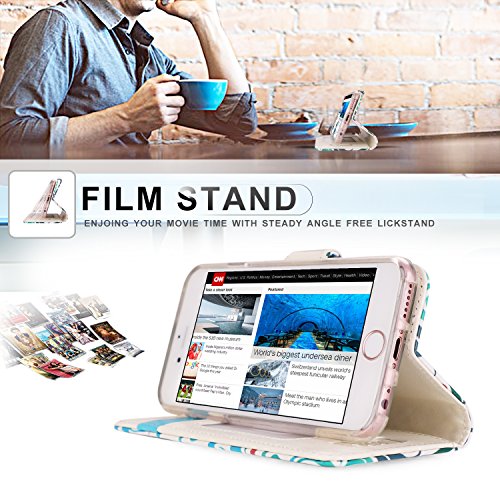 image for FYY Luxury PU Leather Wallet Case for iPhone 6S/ iPhone 6, [Kickstand 