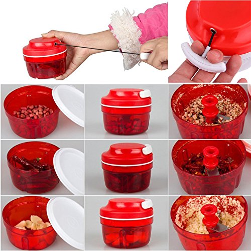 Kitchen Food Chopper Dicer Slicer Meat Cutter Mixer Salad Crusher Gadget - Thumbnail 5