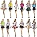 ZITA ELEMENT Lot 15 Items = 5 Sets Casual Wear Clothes Dress and 10 Shoes for 11.5 Inch Girl Doll - Fashion Handmade Party Outfits Accessories for 11.5 Inch Doll Xmas Gift