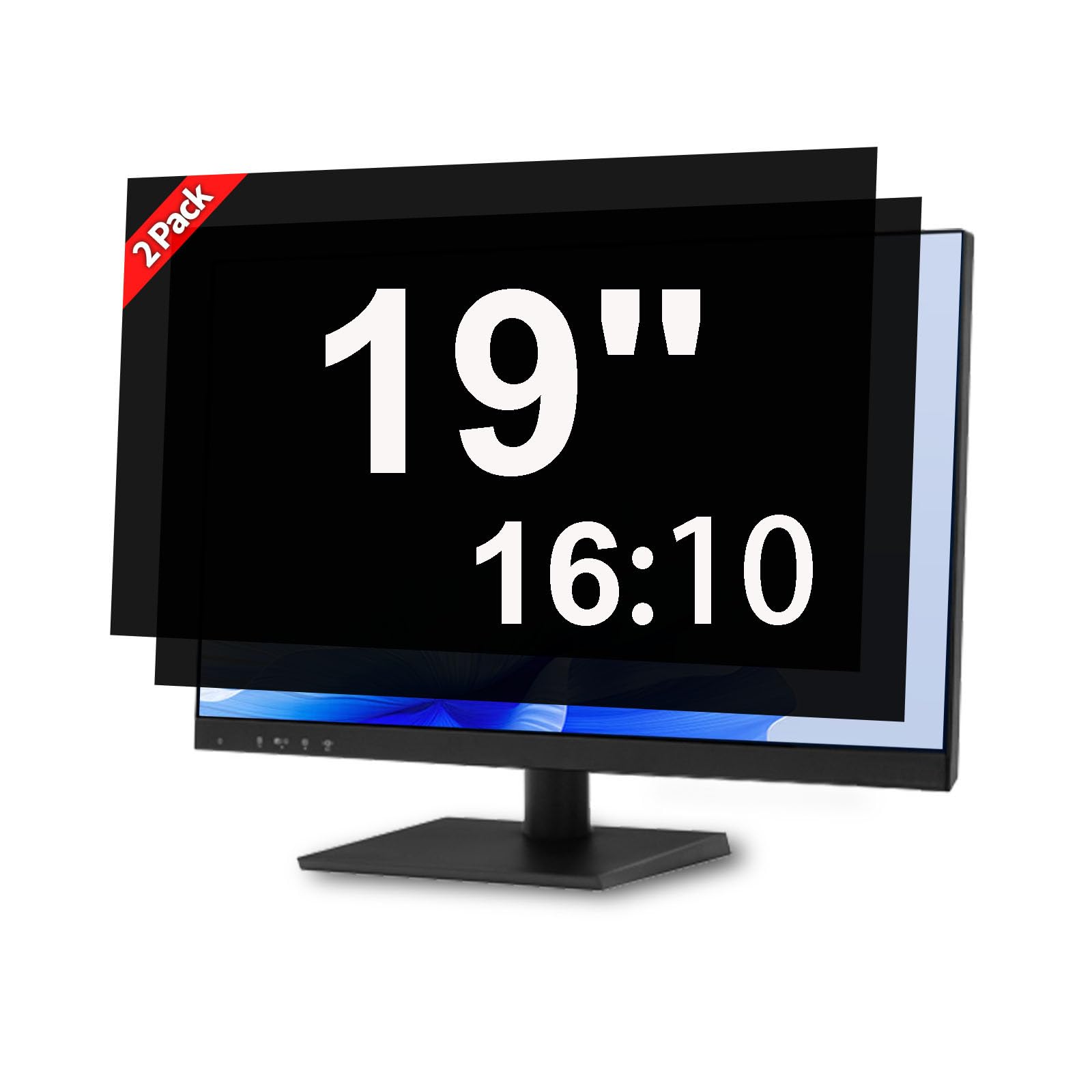 Photo 1 of J J-Dream [2 Pack] 19 Inch Privacy Screen for Computer Monitor Blue Light Screen Protector Anti Glare Anti-Scratch Monitor Privacy Shield Screen 19 Inch 16:10 Aspect Ratio