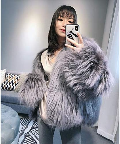 レディース フォックスファーコート ショートファーコート 冬暖かいジャケット レディース フォックスファーコート ショートファーコート 冬暖かいジャケット