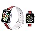 i-Liu Compatible for Apple Watch Band 38mm Leather Sport Compatible iWatch Apple Watch Series 3 Series 2 Series 1 Womens Soft Nylon Nike + Sports Edition - White