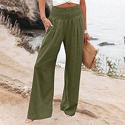 Womens Cargo Pants Leg Palazzo Pants for Womens