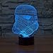 Huiyuan Lamp 3d Led for Desk Table Star War Clone Troopers Night Light 7 Color Change Lighting Lamps Gift Household Home Decoration Accessories