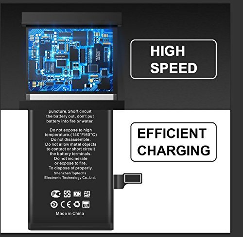 LONGLIFE 2750mAh Battery Compatible with iPhone 6s Plus, Replacement Battery with Full Set of Repair Kit Tool, Adhesive Strips, Li-Polymer, 3.8V (Batería de repuesto)