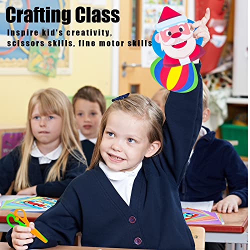 Koogel Scissor Skills Activity Book with Safety Scissors, 2 Pairs Kid Training Scissors and 120PCS Cutting Paper for Kids Fun Paper-cut Preschool Early Learning Development Ages 3+