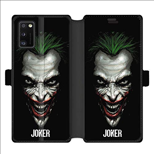 Cokitec Leather Wallet Case for Samsung Galaxy A41 Joker Black