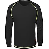 SKSAFETY FR Shirts for Men Long Sleeve, Welding Shirt 6oz Lightweight High Vis Fire Resistant Flame Retardant Shirt CAT2