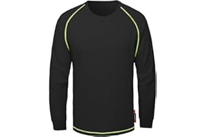 SKSAFETY FR Shirts for Men Long Sleeve, Welding Shirt 6oz Lightweight High Vis Fire Resistant Flame Retardant Shirt CAT2