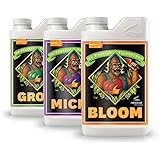 Advanced Nutrients Bloom, Micro & Grow, Pack of 3, 1 L Each