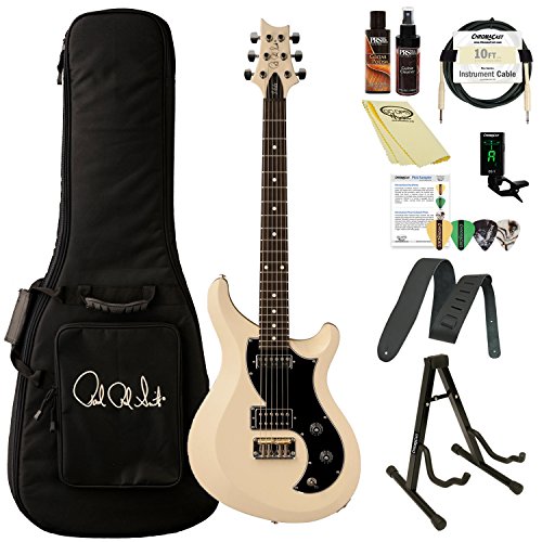 PRS S2 Vela V2PD05_AW-KIT-1 Electric Guitar with PRS Gig Bag & ChromaCast Accessories, Antique White