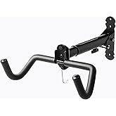 Gootus Bike Wall Mount Hanger - Horizontal Bicycle Indoor Storage Rack | Heavy-duty, Save Space, Adjustable Angle, Foldable Hook - Hang Your Road, Mountain or Hybrid Bikes in Garage or Home