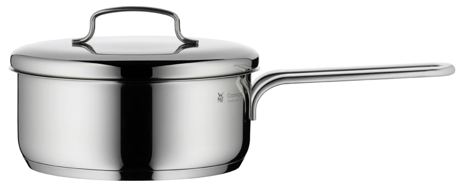WMF Mini Stackable Cromargan Saucepan, Silver, 16 cm, 1.2 Litre