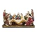 Juvale Religious Statues The Last Supper - Hand-Painted Last Supper Resin Collectible Figurine, Christian Tabletop Decoration for Home, for Christmas and Festive Celebrations, 6 x 3.5 x 2.2 inch