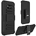 Galaxy S8 Plus Case, LK [Heavy Duty] Black Armor Holster Defender Full Body Protective Hybrid Case Cover with Belt Clip for Samsung Galaxy S8 Plus