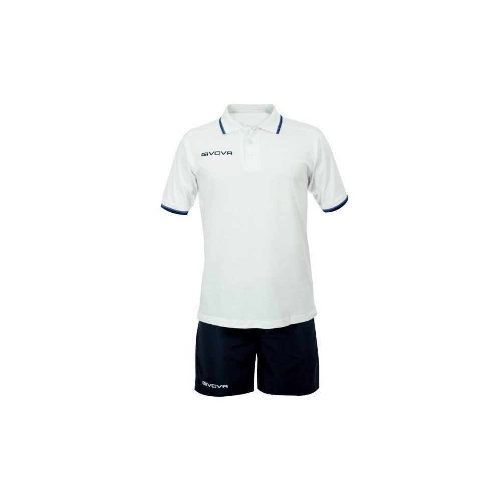 Givova, kit street, white/blue, 3XL