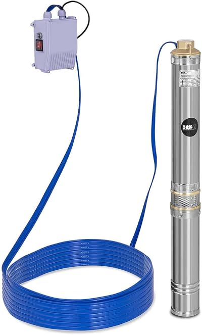 MSW Motor Technics Deep Well Submersible Pump 750W 6000 l/h 72m Stainless Steel