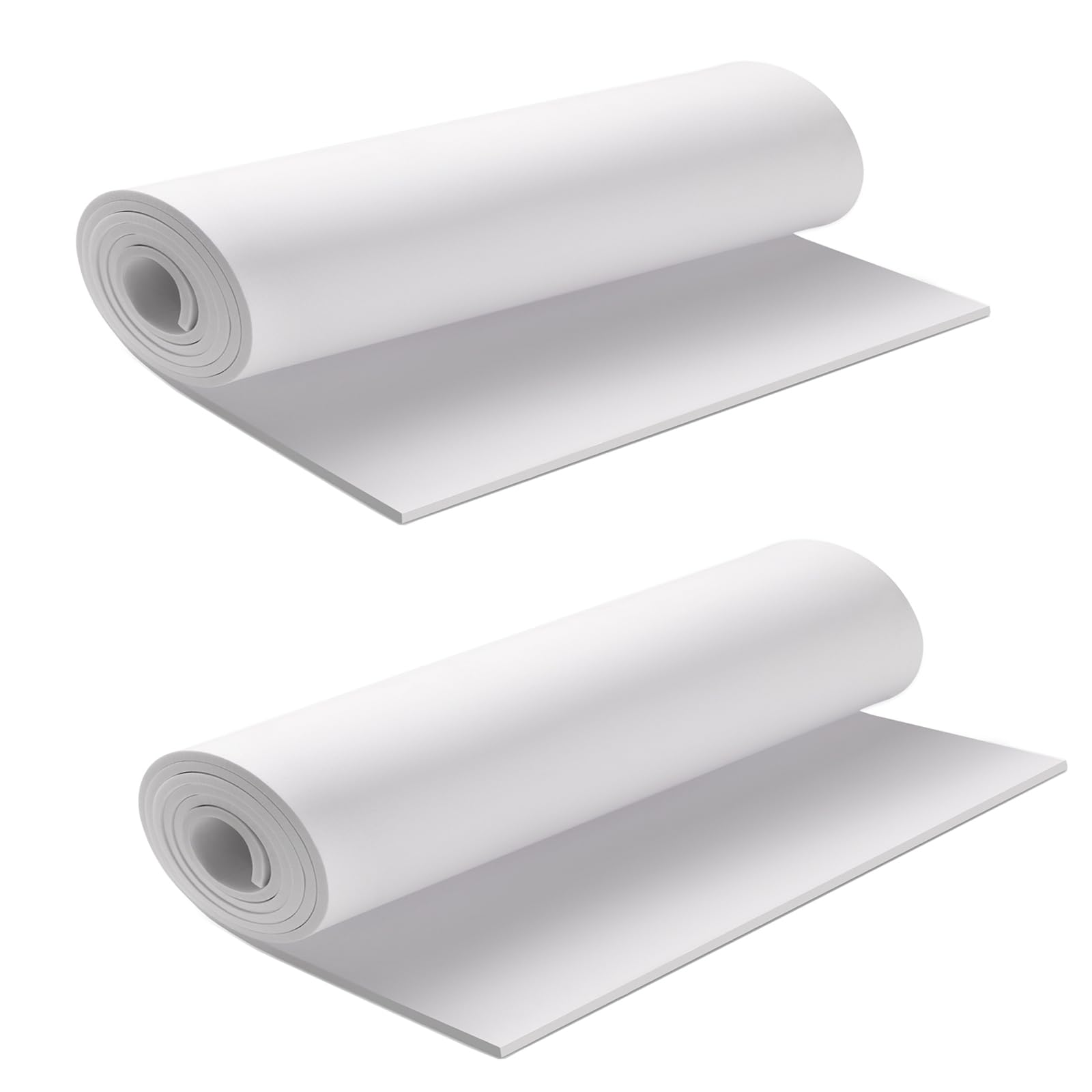 2-Pack White Eva Foam Sheets roll, Premium eva