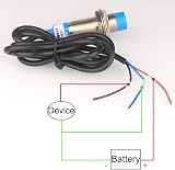 Gebildet Inductive Proximity Sensor 8mm 18mm Dia PNP NC DC6-36V 300mA 3-Wire view 4