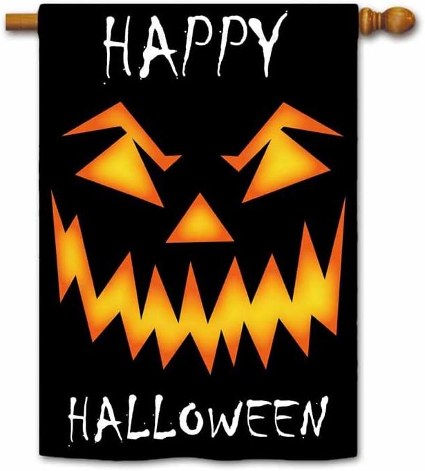 KafePross Scary Halloween Face House Flag 28"x40"