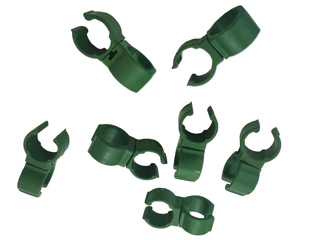 11mm Plant Trellis Cane Connector Climbing Rattan Stent Accessories Plant Connector Stake Clip for Garden Orchard Tomato Cage (100)