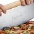 Culinary Expertise Cordierite Pizza Stone, 15 Inch Square with 14 Inch Cutter and Removable Chrome Handles | Thermal Shock Resistant on Oven or Grill