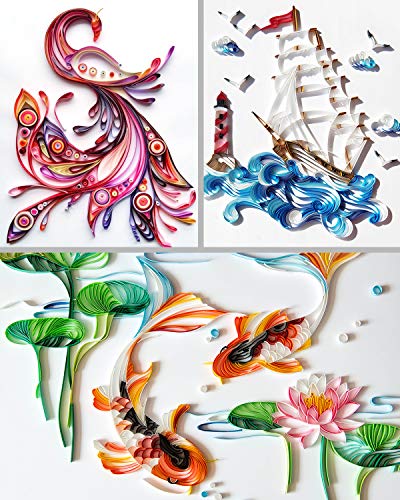 Quilling Kit For Beginners - 900 Strips In 43 Colors, 5mm X 39cm, With 10 Tools For Paper Crafts