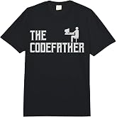 The Codefather Coding Coder Developer Computer Freak Gift Comfort Colors Adult Heavyweight T-Shirt