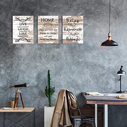 Visual-Art-Decor-Sweet-Home-Love-Life-Quotes-on-Rustic-Brown-and-Beige-Wood-Textured-Background-Canvas-Prints-Wall-Art-Framed-and-Stretched-for-Home-Living-Room-Kitchen-Bedroom-Decoration