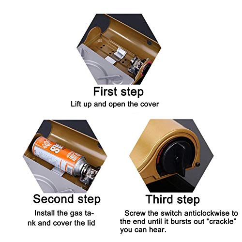 Urben Life Gaskooktoestel, campingkooktoestel, gasfornuis, buitenkampeerbaar veld van de ultradunne cassetteoven buiten… - Image 5