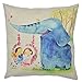 WayHomeDecor Cotton Linen Decorative Throw Pillow Case Cushion Cover Cute Elephant 18