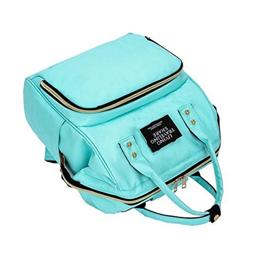 Diaper Bag Backpack Women Large Capacity School Bags Laptop Travel Nappy Bags (Hot Pink)