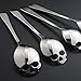 NewKelly Stainless Skull Steel Spoon Sugar Skull Tea Spoon