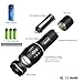 Kllarmant LED Tactical Flashlight, Adjustable Focus, Outdoor Water Resistant, Portable Handheld Torch, Super Bright with 5 Light Modes for Camping, Hiking, Hunting, Fishing and Emergency