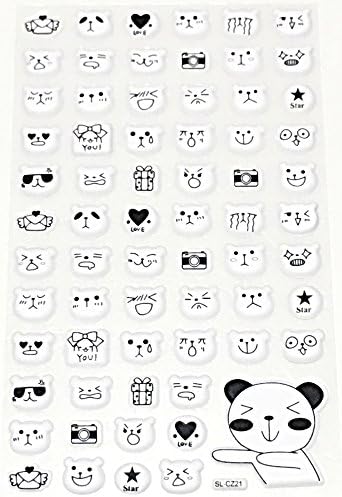 Amazon Co Jp Artasy Workshop 並行輸入品 可愛い 夜光 3d 三次元 立体 ステッカー カラフル 兔 猫 顔文字 熊 表情 フクロウ 可愛い 花 手作り 紙 レター 手紙シール デコレーション 飾り 3d Sticker Cz 21 文房具 オフィス用品
