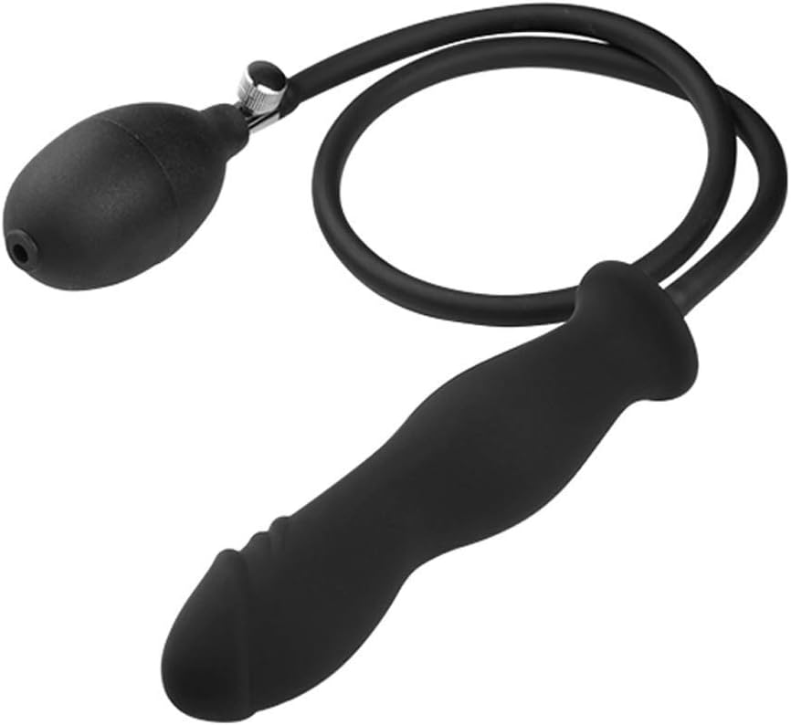 Adjustable Inflatable AnAles Plug Bûtt Pl'ugs Huge Size for Men Women Beginner Black