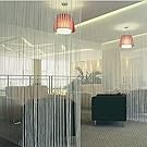 Norbi Window Door Room Divider Line String Curtain Tassel Scarf Valance (White)