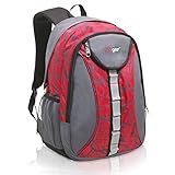 18 Inch MGgear Student Bookbag/Children Sports Backpack/Travel Carryon, Red