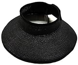 Simplicity Women's Summer Foldable Straw Sun Visor w/Cute Bowtie