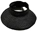 Simplicity Women's UPF 50+ Wide Brim Roll-up Straw Sun Hat Sun Visor