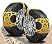 Zento Deals Premium Quality Car Snow Chains Durable 6 Pieces All Season and Terrain Anti-Skid Car, SUV, and Pick Up Tire Chains