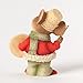 Enesco Heart Mouse with Button Shield Figurine, 1.3-Inch