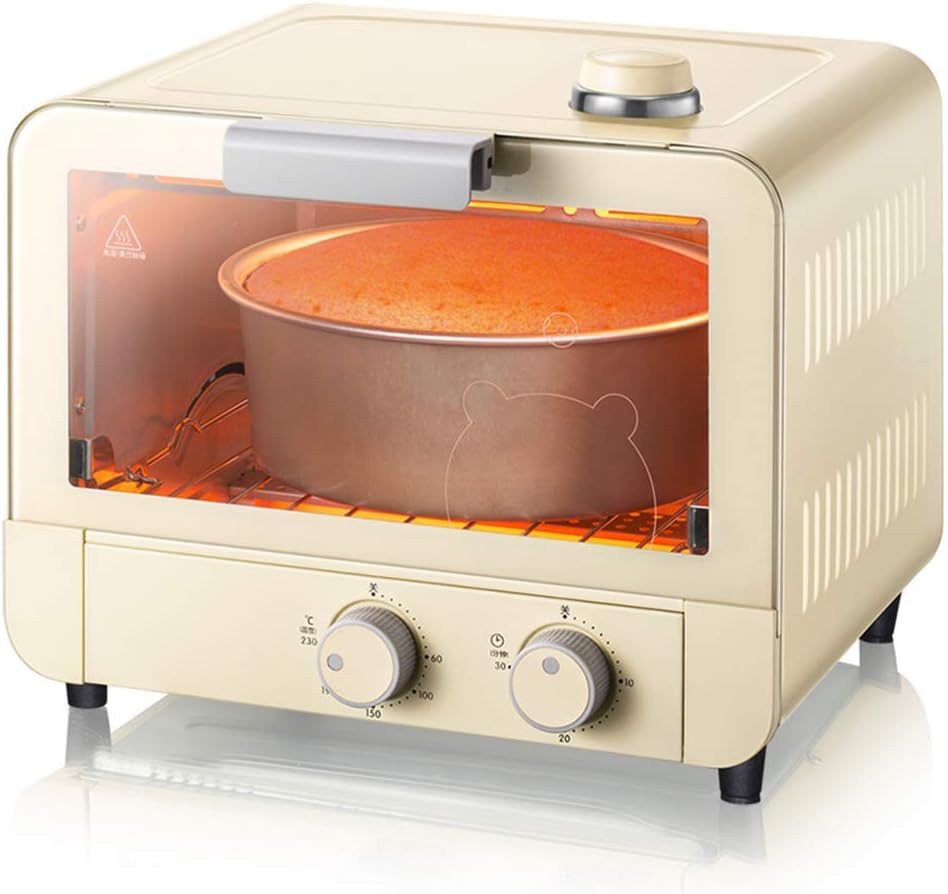 KOSGK Automatic 15L Mini Steam Oven Electric Quartz Glass Tube Heating Including Stretchable Grilling Net And Drawer Type Scraper 1200w